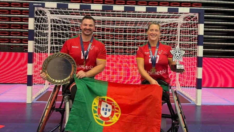Foto Andebol Dupla Cadeira De Rodas