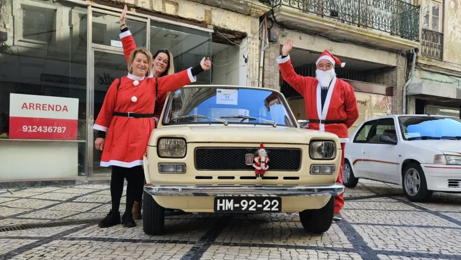 Pai Natal Sobre Rodas Baixa