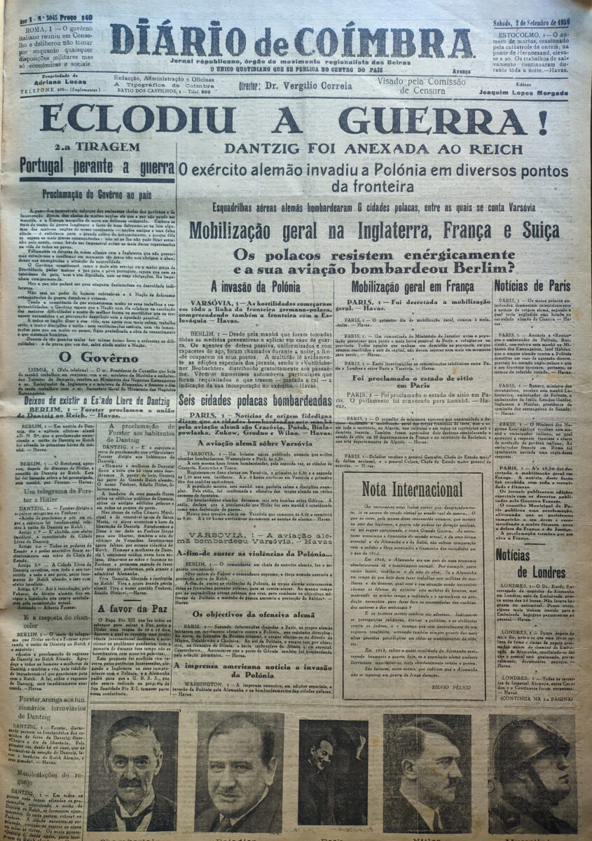 P2 Eclodiu A Guerra 2 Set 1939