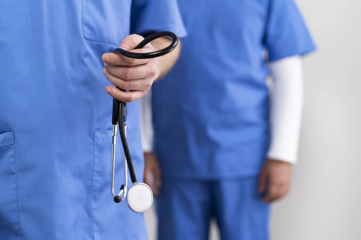 Nurses Getting Ready Work Day